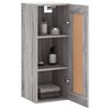 vidaXL Armario de pared madera de ingenier&iacute;a gris Sonoma 34,5x34x90 cm