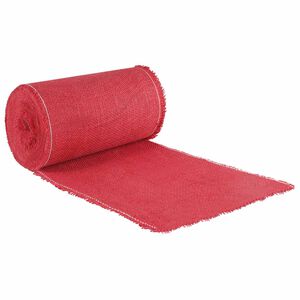 vidaXL Rollo de yute 25 x 500 cm Rojo