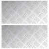 vidaXL Pelda&ntilde;o 2 uds. 40 x 20 cm Plateado Aluminio Rectangular