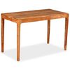 vidaXL Mesa de comedor de madera maciza 118x60x76 cm