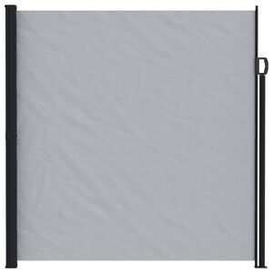 vidaXL Toldo lateral retr&aacute;ctil 600 x 220 cm Poli&eacute;ster Rectangular Gris