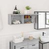 vidaXL Armario de pared ba&ntilde;o madera ingenier&iacute;a gris Sonoma 80x25x30 cm