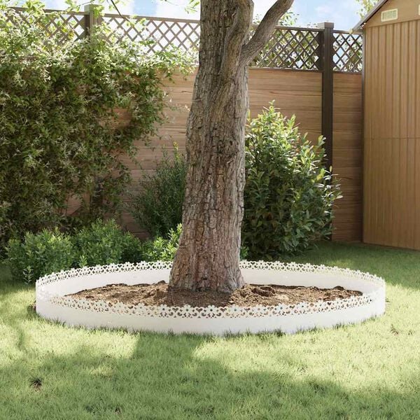 vidaXL Borduras para c&eacute;sped 10 pcs 103 x 0,05 x 22 cm Acero