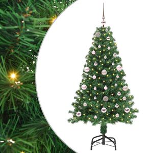 vidaXL &Aacute;rbol de Navidad artificial Verde 150 cm PVC y Acero y Pl&aacute;stico
