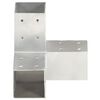 vidaXL Conectores de postes en Y 4 uds metal galvanizado 81x81 mm