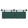 vidaXL Cabecera Colgante Liso Verde oscuro 150 x 55 x 5 cm tela