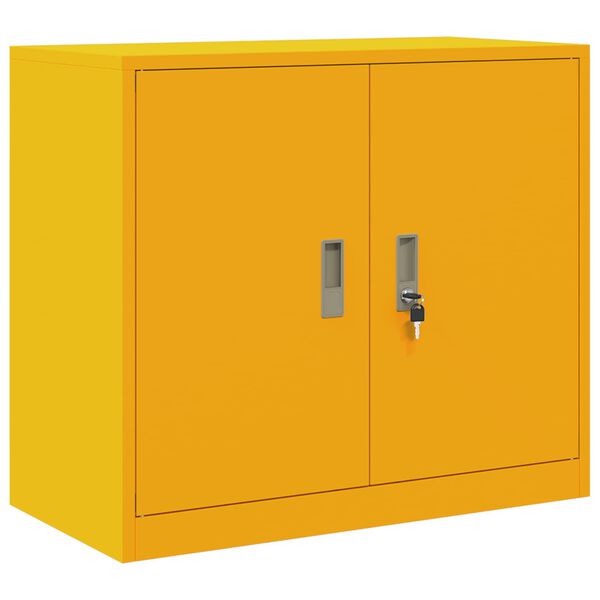 vidaXL Armario de almacenamiento Amarillo Mostaza 80 x 40 x 70 cm