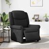 vidaXL Sillón reclinable eléctrico cuero sintético negro brillante
