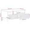 vidaXL Mesa de centro madera maciza de mango marr&oacute;n 80x54x40 cm