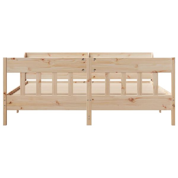 vidaXL Estructura de cama sin colchón madera maciza de pino 180x200 cm