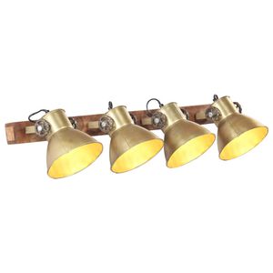vidaXL L&aacute;mpara de pared industrial lat&oacute;n 90x25 cm E27