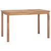 vidaXL Mesa de comedor de jard&iacute;n madera maciza de teca 120x70x77 cm