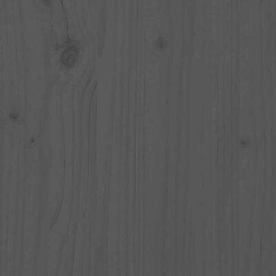 vidaXL Sofá esquinero con cojines madera maciza de pino gris
