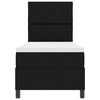 vidaXL Cama tipo Box Spring con colch&oacute;n Negro 80 x 200 cm tela