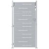 vidaXL Puerta de jard&iacute;n Plateado 85 x 174 cm Acero inoxidable