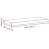 vidaXL Estante flotante de pared MDF blanco 60x23,5x3,8 cm