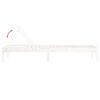 vidaXL Tumbonas 2 unidades madera maciza de pino blanco 199,5x60x74 cm