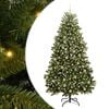 vidaXL &Aacute;rbol de Navidad artificial 210 cm 300 LED Blanco C&aacute;lido Verde