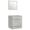 vidaXL Mueble de ba&ntilde;o con lavabo madera contrachapada gris hormig&oacute;n