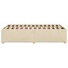 vidaXL Estructura de cama sin colch&oacute;n tela crema 120x200 cm