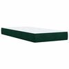vidaXL Cama box spring con colch&oacute;n terciopelo verde oscuro 80x200 cm