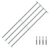 vidaXL Reja de seguridad ajustable ventana con 4 barras 1000-1500 mm