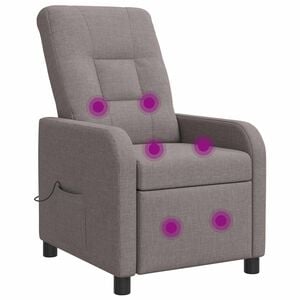 vidaXL Silla de masajes reclinable Topo Tela