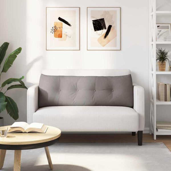 vidaXL Coj&iacute;n de Espalda Taup&eacute; 140 x 24 x 50 cm tela