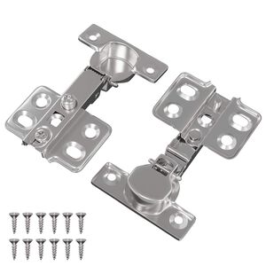 vidaXL Bisagra 2 uds. N&iacute;quel 85 x 52,5 x 9,5 mm Hierro