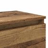 vidaXL Armario de Noche con caj&oacute;n Madera vieja 40 x 35 x 50 cm