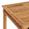 vidaXL Mesa de comedor de jardín madera maciza de teca 80x80x80 cm