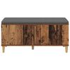 vidaXL Banco de entrada con coj&iacute;n Madera vieja 100 x 38 x 46 cm