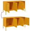 vidaXL Mueble de TV de acero amarillo mostaza 100,5x39x50,5 cm