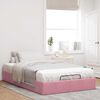 vidaXL Estructura cama otomana sin colchón terciopelo rosa 120x190 cm