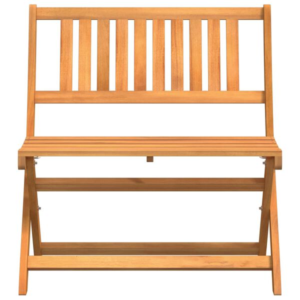 vidaXL Banco de jard&iacute;n plegable Marr&oacute;n 80 x 42 x 85 cm