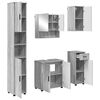 vidaXL Juego de muebles de ba&ntilde;o 5 uds. Gris Sonoma 61 x 35 x 64 cm