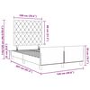 vidaXL Cama tipo Box Spring Gris claro 120 x 200 cm Terciopelo