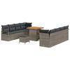 vidaXL Conjunto de sof&aacute; de jard&iacute;n con coj&iacute;n Gris 80 x 80 x 71 cm