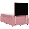 vidaXL Cama box spring con colch&oacute;n terciopelo rosa 120x190 cm