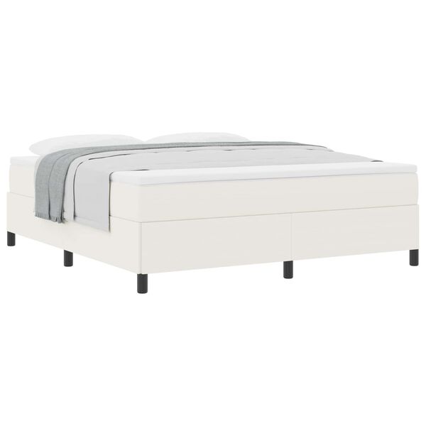 vidaXL Cama tipo Box Spring Crema 180 x 200 cm Tela de Pana