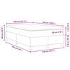 vidaXL Cama tipo Box Spring Crema y 120 x 190 cm Tela de Pana