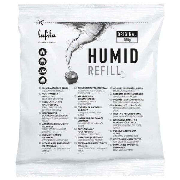 vidaXL Absorbentes de humedad de recambio 12 unidades 450 g