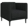 vidaXL Sillón de tela negro