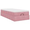 vidaXL Estructura de cama otomana colch&oacute;n terciopelo rosa 90x200cm