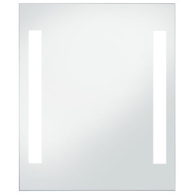 vidaXL Espejo de pared de baño con LED 50x60 cm
