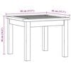 vidaXL Mesa de Caf&eacute; Acacia clara 45 x 45 x 36 cm
