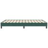 vidaXL Cama box spring sin colchón terciopelo verde oscuro 120x210 cm