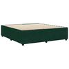vidaXL Estructura cama sin colch&oacute;n terciopelo verde oscuro 180x200 cm