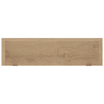 vidaXL Estantes de pared 2 unidades madera maciza de teca 90x15x6 cm