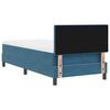 vidaXL Cama Box Spring LED Azul Oscuro 100 x 200 cm Terciopelo